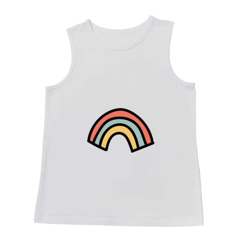 Arc-en-ciel pastel minimaliste Homme Débardeur