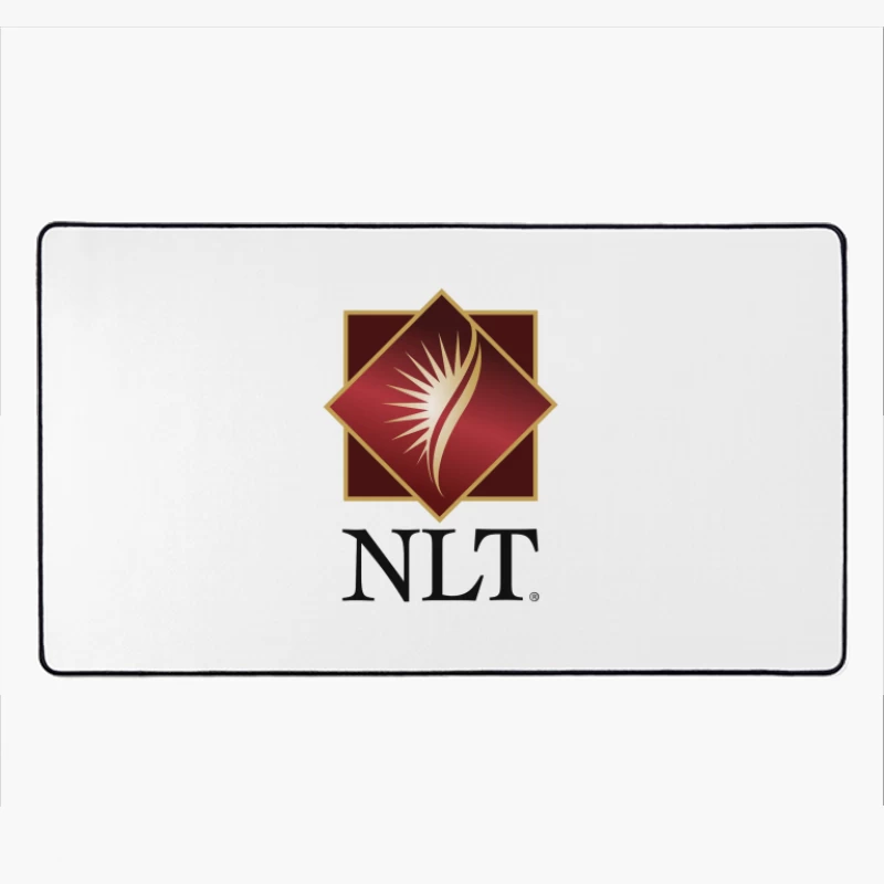 NLT Corporate Logo with Gold Diamond Design Desk Mat