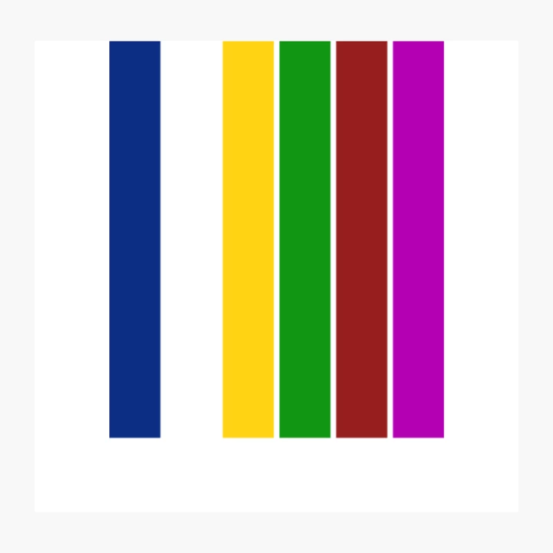 Connecticut State Flag   Original Minimalist Artwork Poster Design Throw Pillow