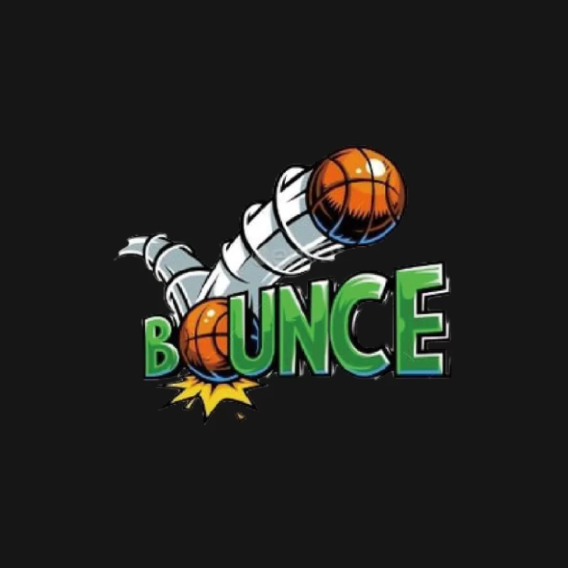 Basketball Bounce Design Herren Langarm T-Shirt