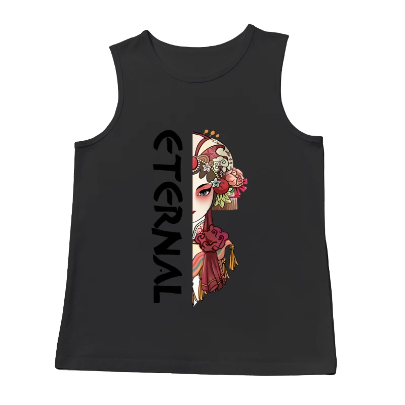 Traditionelle chinesische Opernmaske Illustration Herren Tanktops