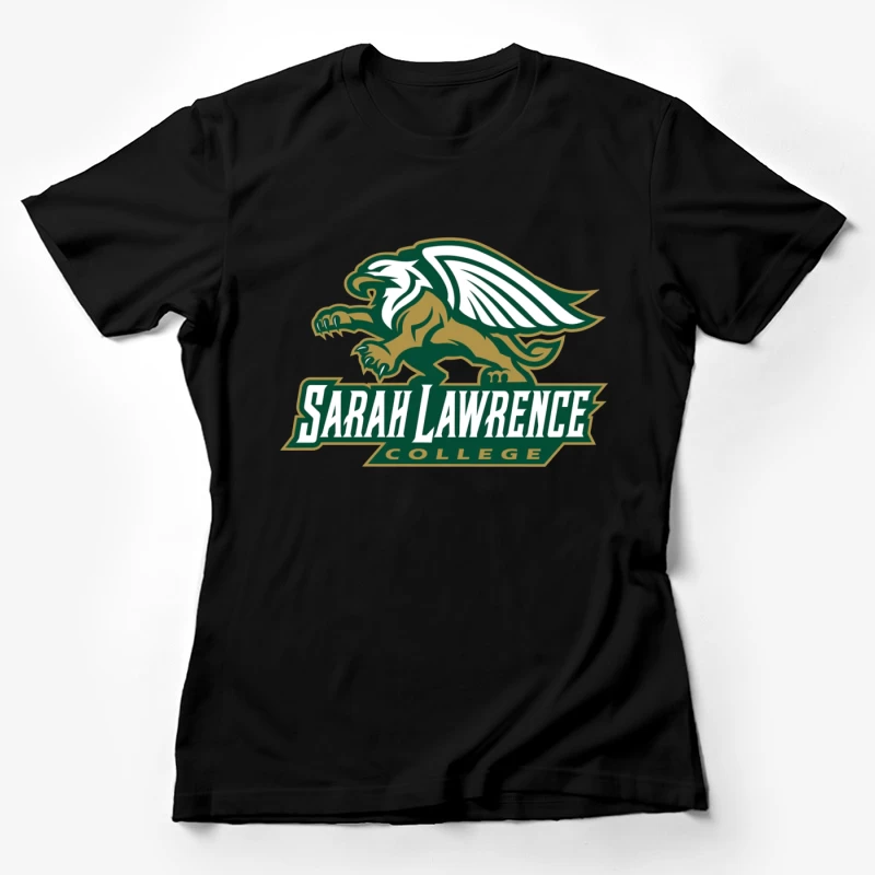 Sarah Lawrence College Griffin Athletic Logo Female T-Shirt