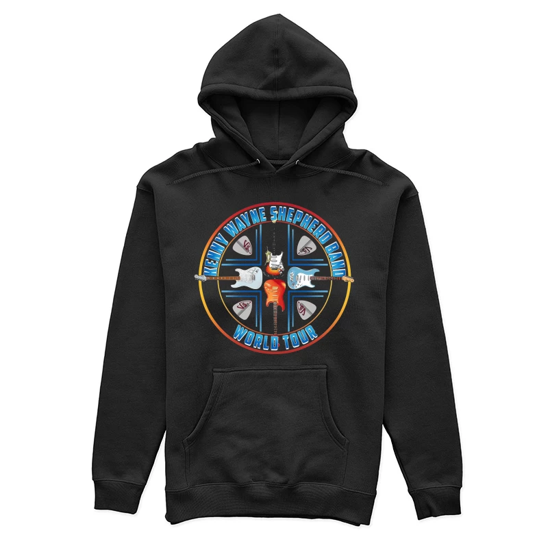 Kenny Wayne Shepherd Band World Tour Logo with Electric Guitars Female Pullover Hoodie