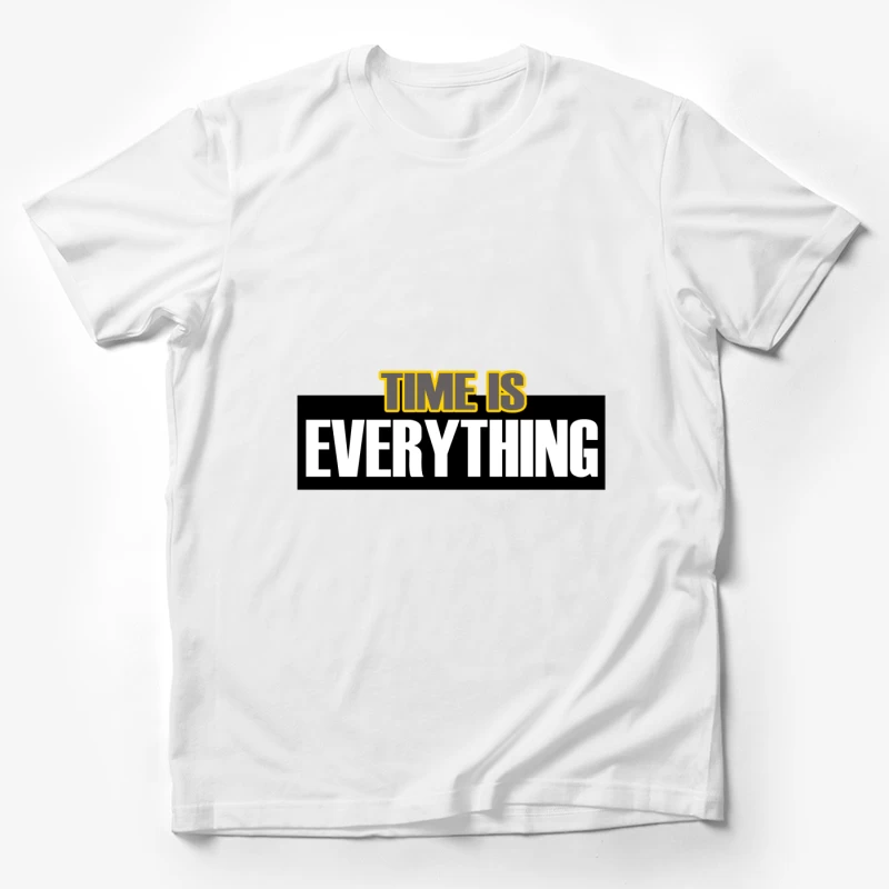 Time and Importance Male T-Shirt