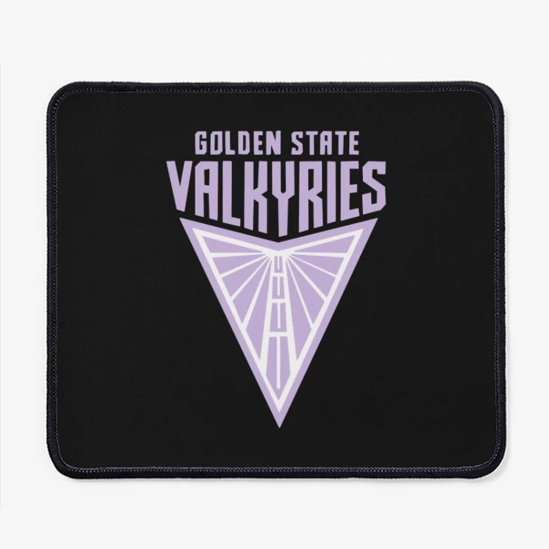 Golden State Valkyries Purple Triangle Logo Design Mouse Pad