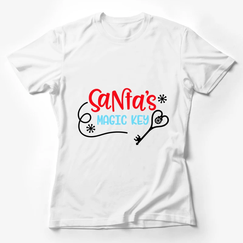 Clé magique du Père Noël Femme T-Shirt