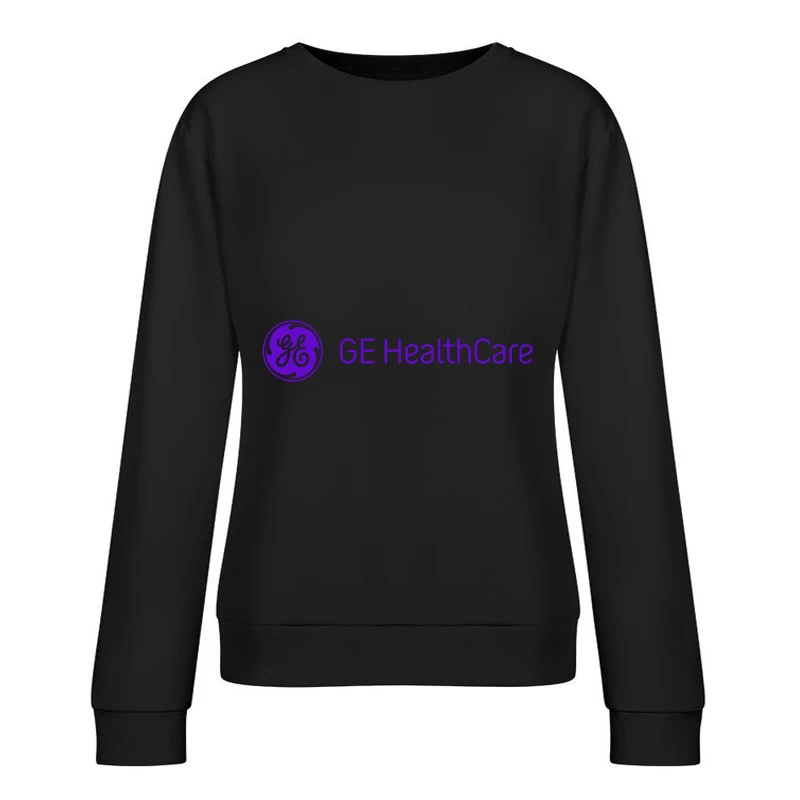 GE Healthcare Corporate Logo in Purple Female Pullover Sweatshirt