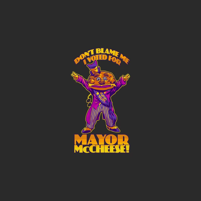 Whimsical Burger Mascot Campaigns for Mayor McCheeseburger Baseball Cap