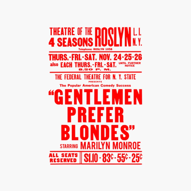 Gentlemen Prefer Blondes Cotton Tote Bag