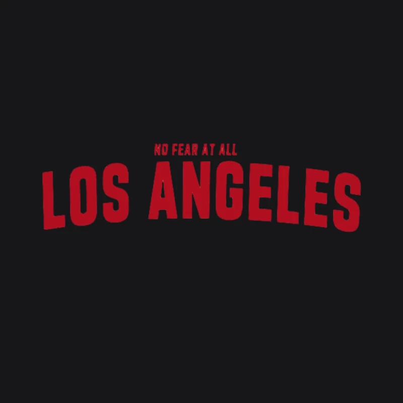 Design de Lettrage Los Angeles Homme Sweat à capuche