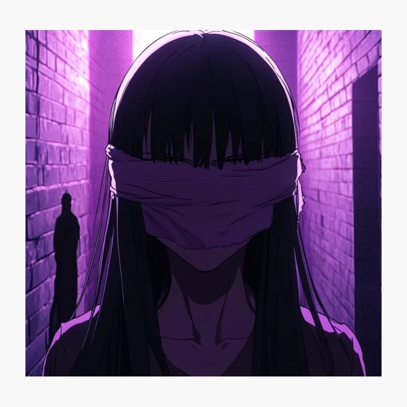 Masked Silhouette in Neon Cyberpunk Alley Throw Pillow