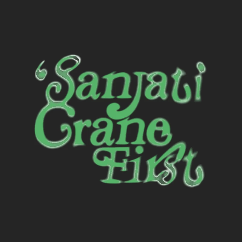 Sanjati Crane Schriftzug Damen Pullover Sweatshirt