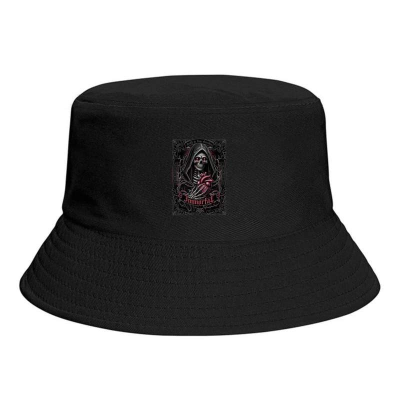 Gothic Immortal Reaper with Anatomical Heart Bucket Hat