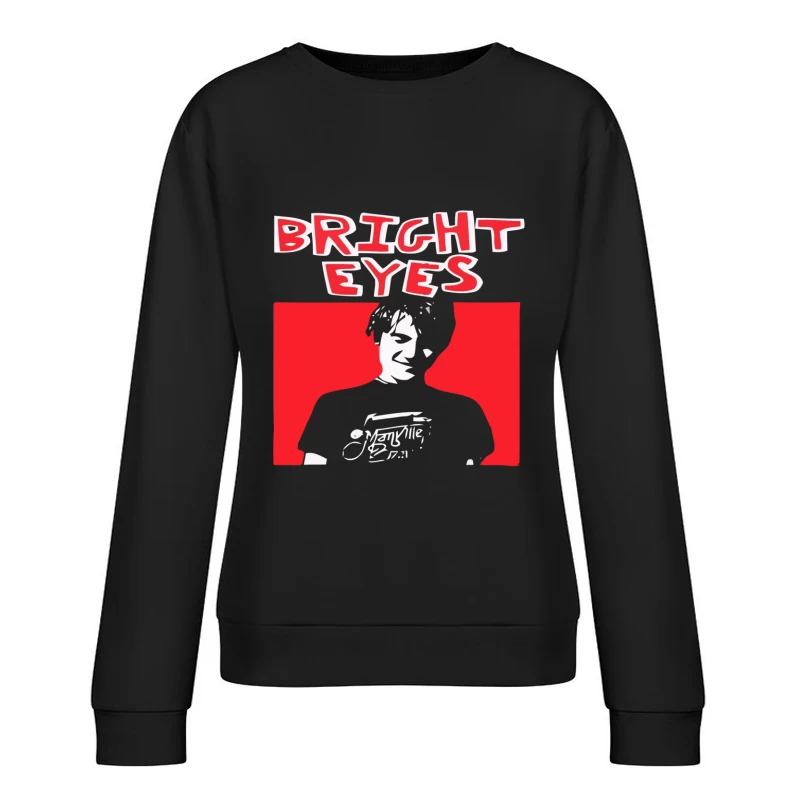 Bright Eyes Minimalist Album Cover Art Female Pullover Sweatshirt