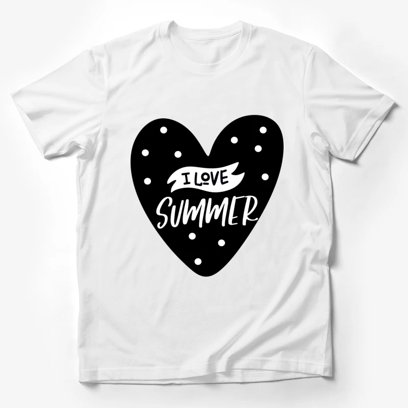 Cœur à pois: J'aime l'été Homme T-Shirt
