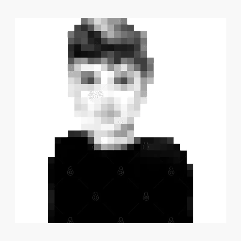 Audrey Hepburn Pixelart Design Throw Pillow