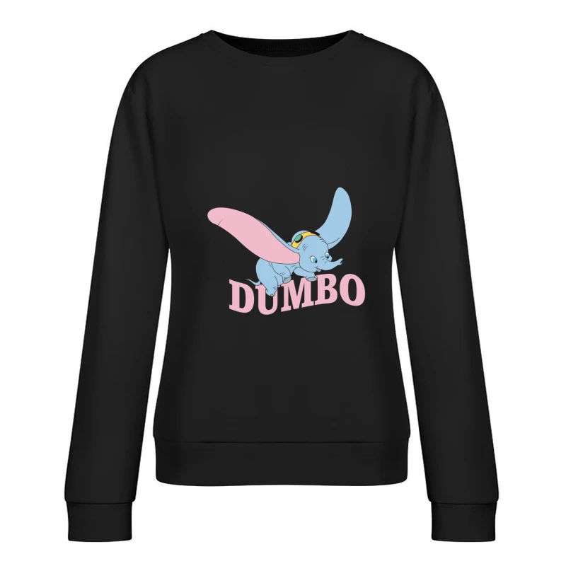 Fliegender Dumbo Elefant Damen Pullover Sweatshirt