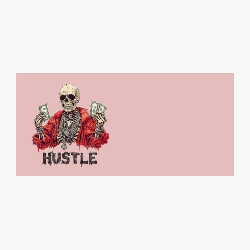 Blinged-Out Skeleton Hustling for Cash Coffee Mug