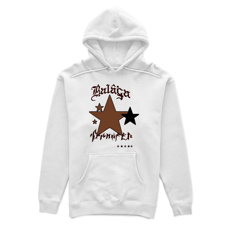 Stern-Design mit Schriftzug Damen Pullover Hoodie