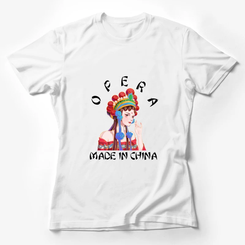 Traditionelle chinesische Operndarstellerin Damen T-Shirt
