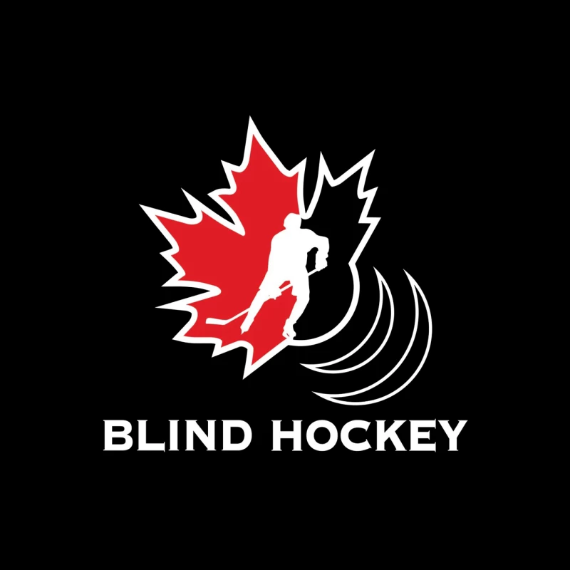 Canadian Blind Hockey Sports Logo Design Mouse Pad