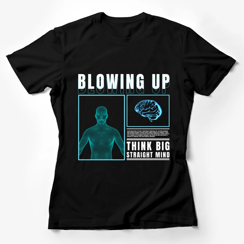 Denken groß und gerade Damen T-Shirt