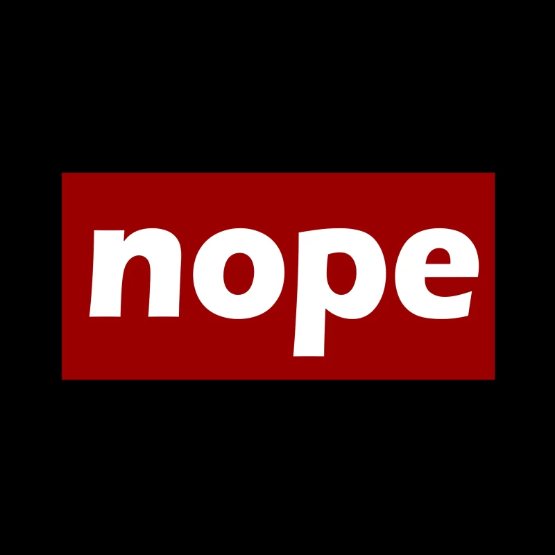 Nope typograph Coffee Mug