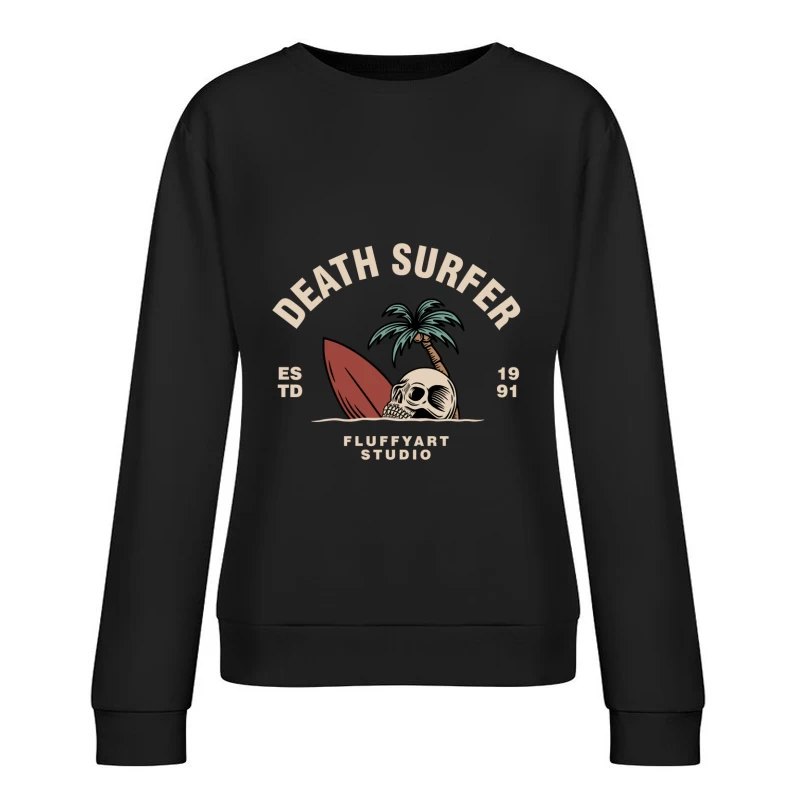 Death Surfer Studio Logo Female Pullover Sweatshirt