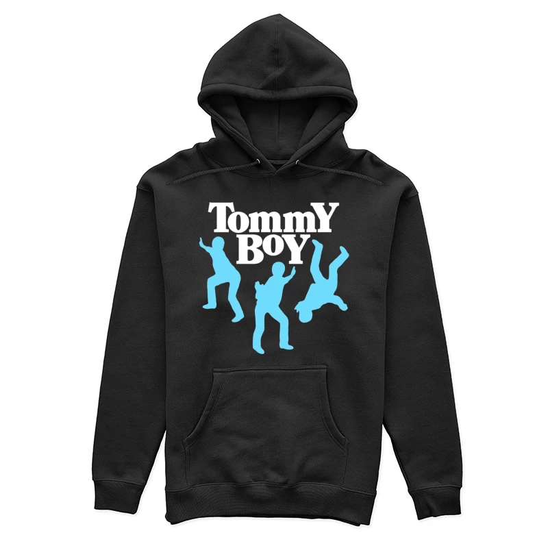 Tommy Boy Logo with Dancing Blue Silhouettes Female Pullover Hoodie