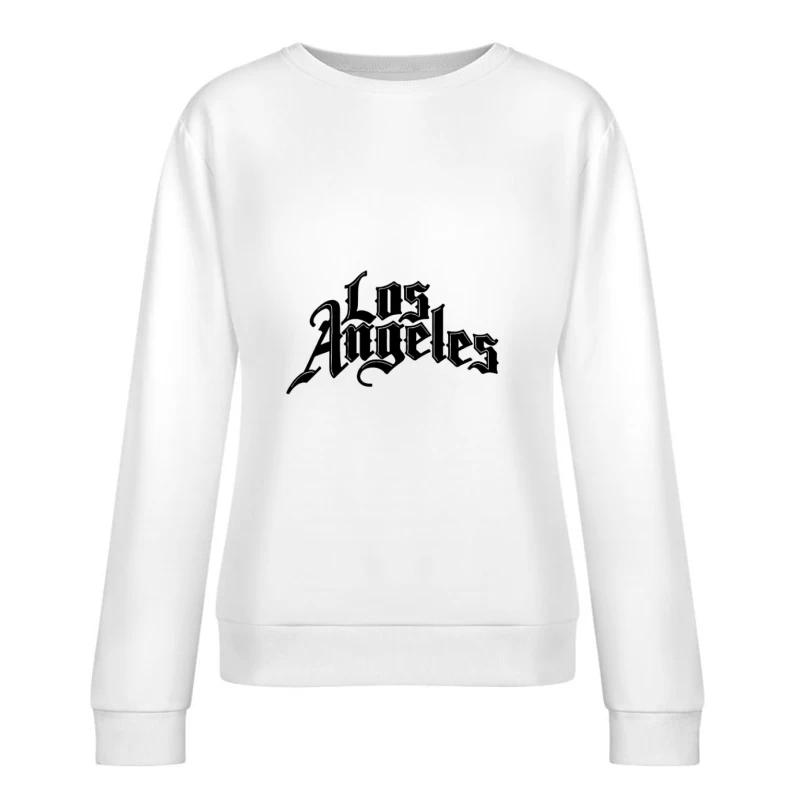 Inscription gothique 'Los Angeles' Femme Sweat-shirt à enfiler