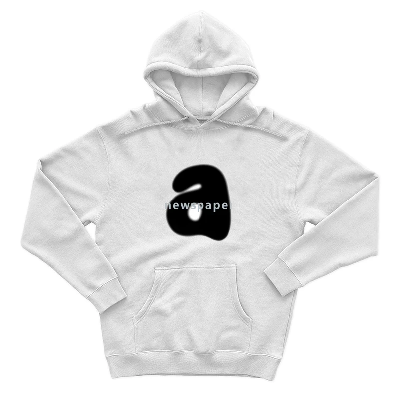 Abstrakter Buchstabe mit Schriftzug Herren Pullover Hoodie