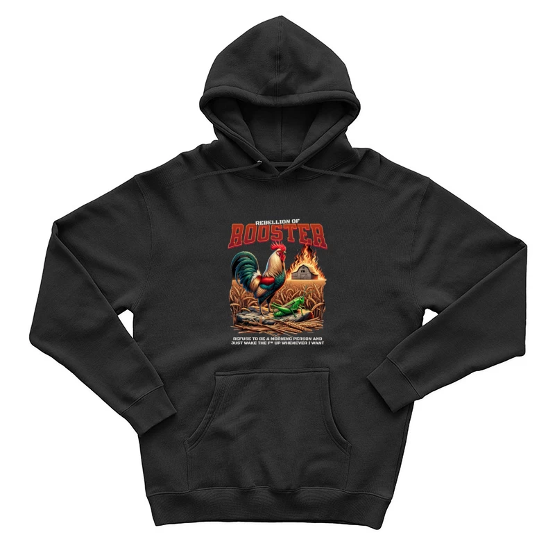 Coq à la ferme avec feu Homme Sweat à capuche