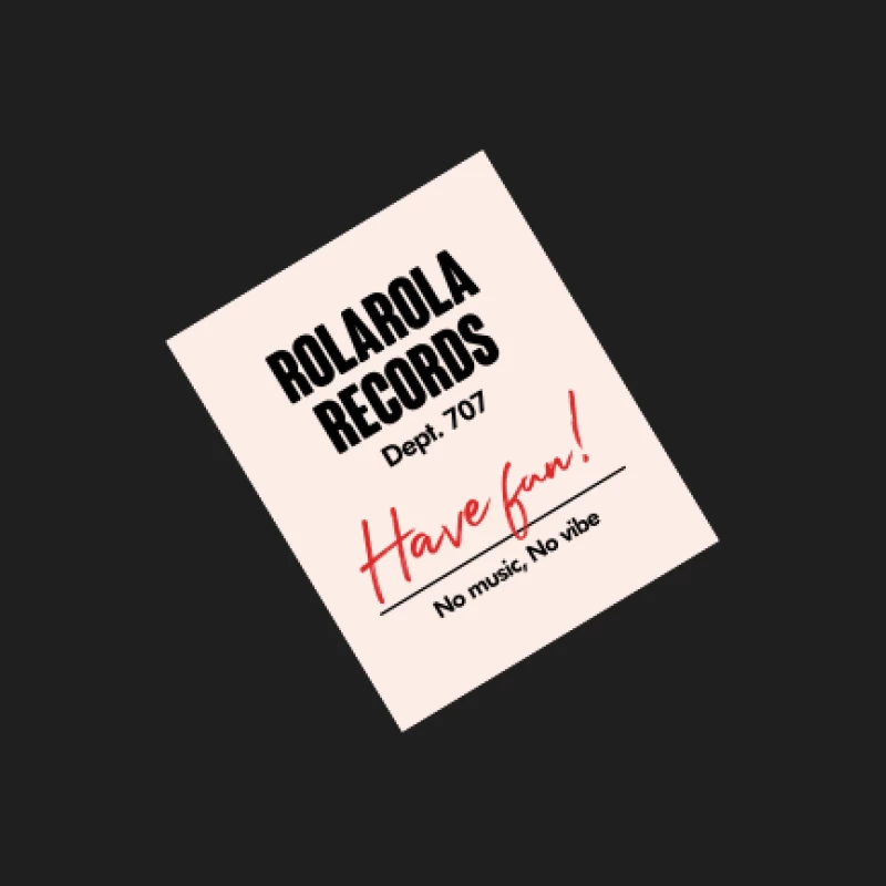Musikposter, Rolarola Records, Spaß haben Herren Tanktops