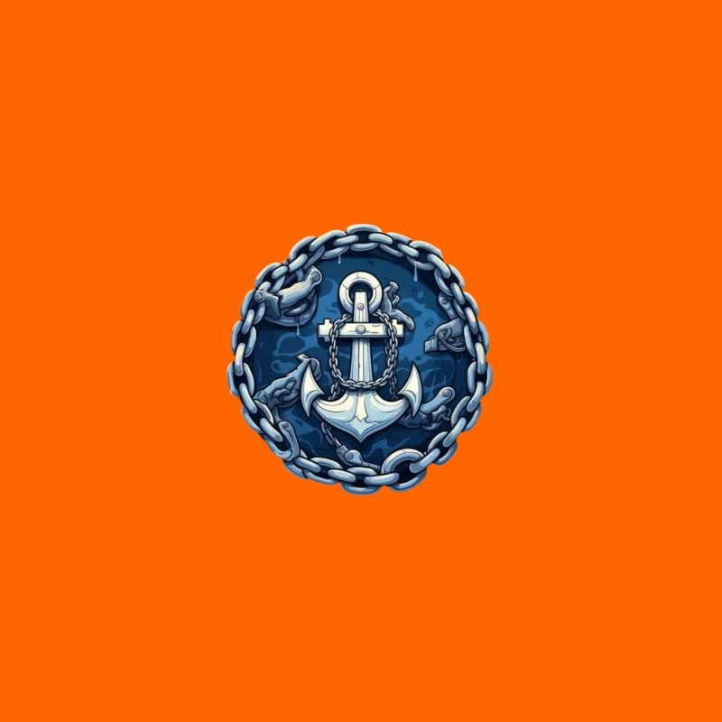 Anchor and Chains Emblem iPhone Case
