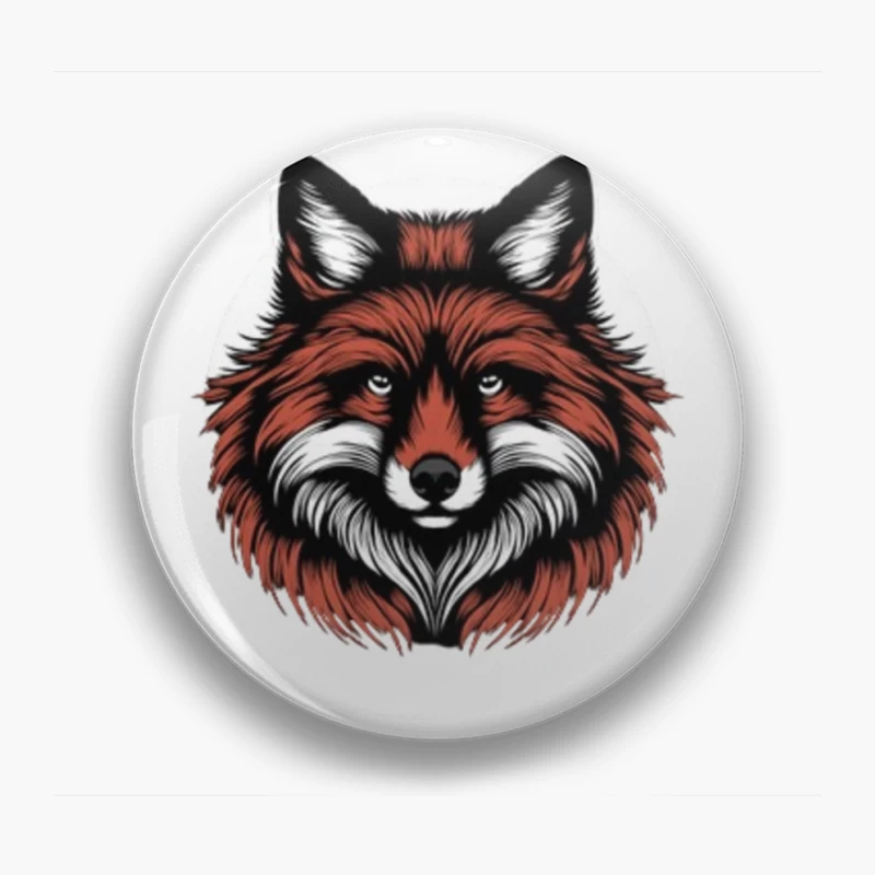 editable Dark Majestic Fox Pin