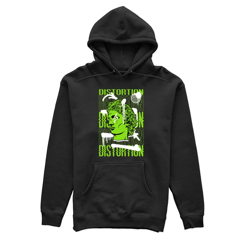 Griechische Büste mit Verzerrungseffekten Damen Pullover Hoodie