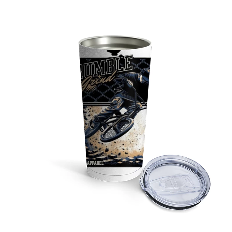 Rumble Yard BMX Action Sports Apparel Illustration Travel Mug