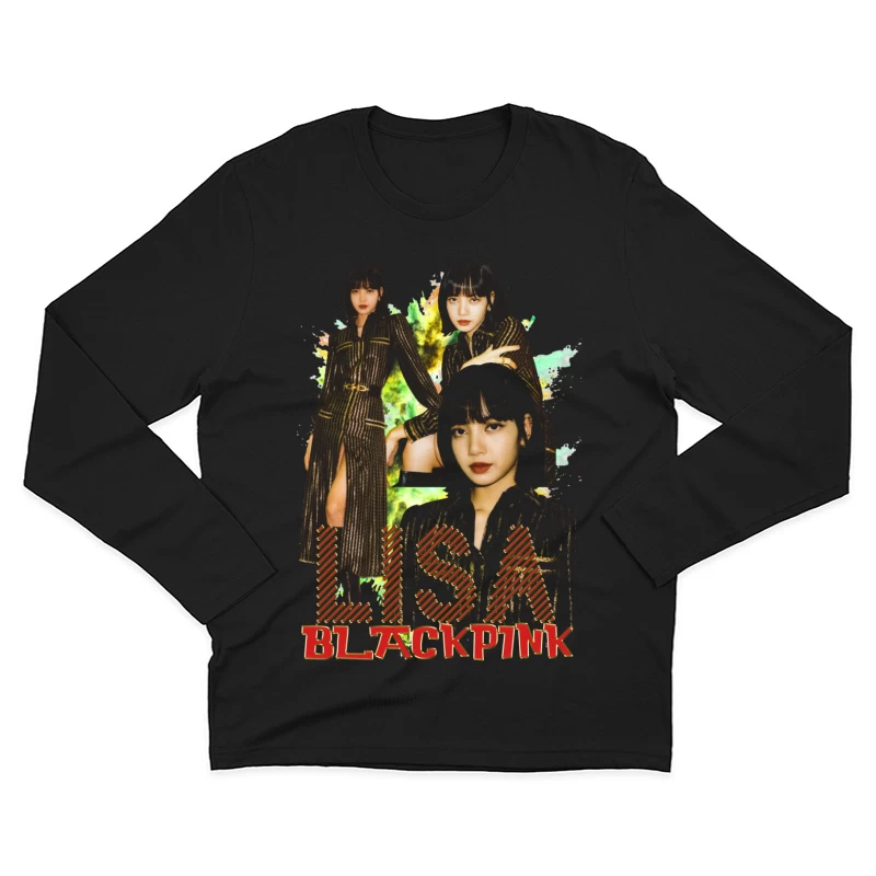 Lisa from BLACKPINK in Fashionable Attire Male Long Sleeve T-Shirt