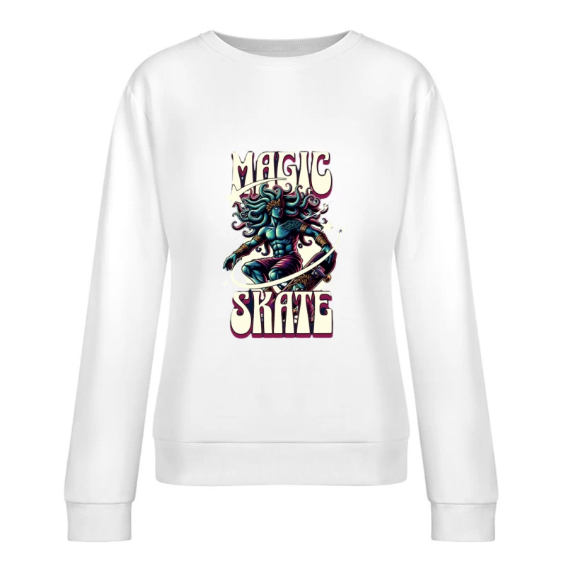 Magischer Skater mit tentakelartigem Design Damen Pullover Sweatshirt