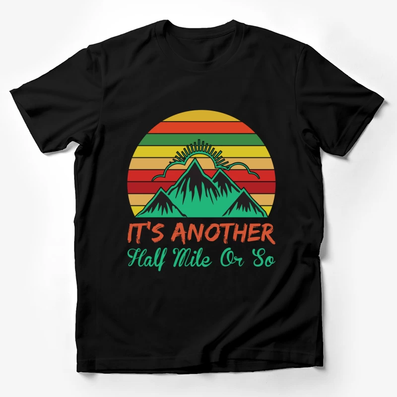 Paysage de montagne avec coucher de soleil Homme T-Shirt