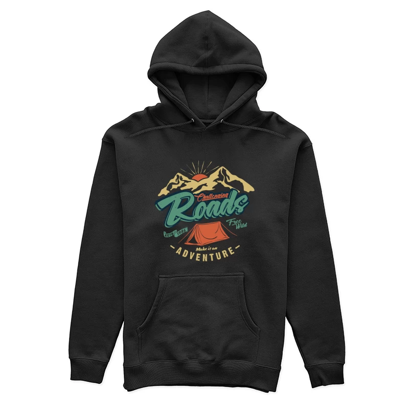 Abenteuer-Berglandschaft mit Zelten Damen Pullover Hoodie