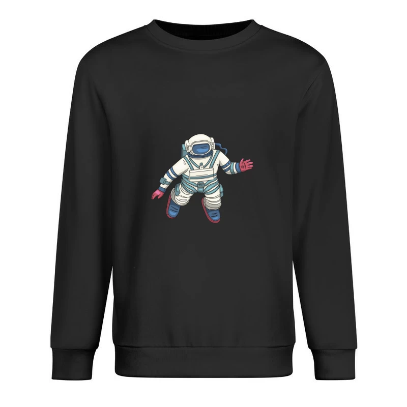 Astronaut im Raumanzug schwebt Herren Pullover Sweatshirt