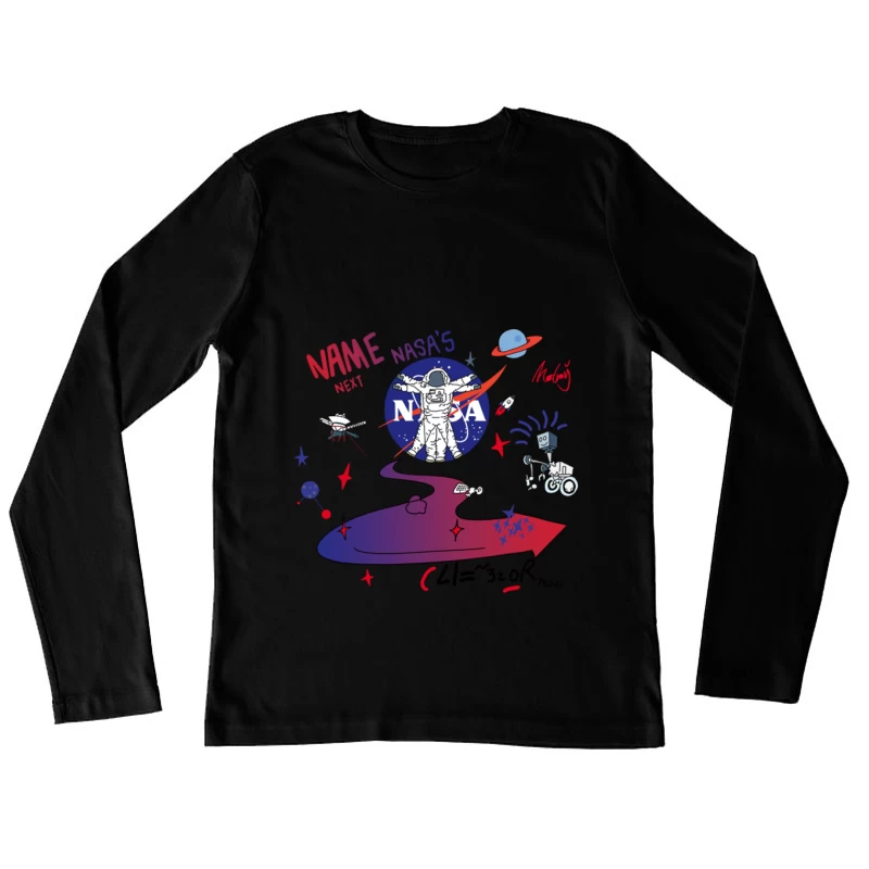 Entwerfe den nächsten NASA Rover Damen Langarm T-Shirt