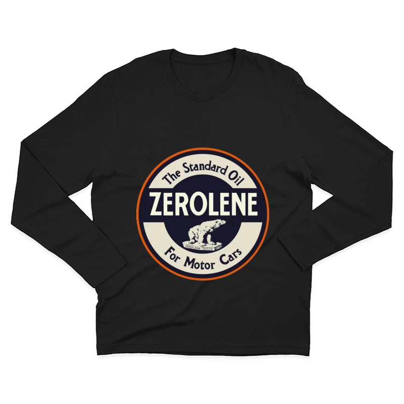 Vintage Standard Oil Zerolene Motor Car Advertisement with Polar Bear Logo Male Long Sleeve T-Shirt