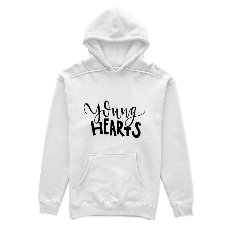 Design typographique Young Hearts Femme Sweat à capuche