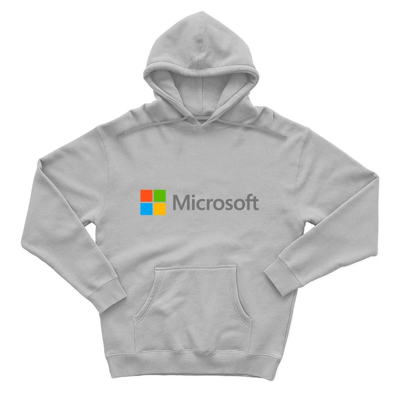 Microsoft Corporation Official Logo Design Male Pullover Hoodie