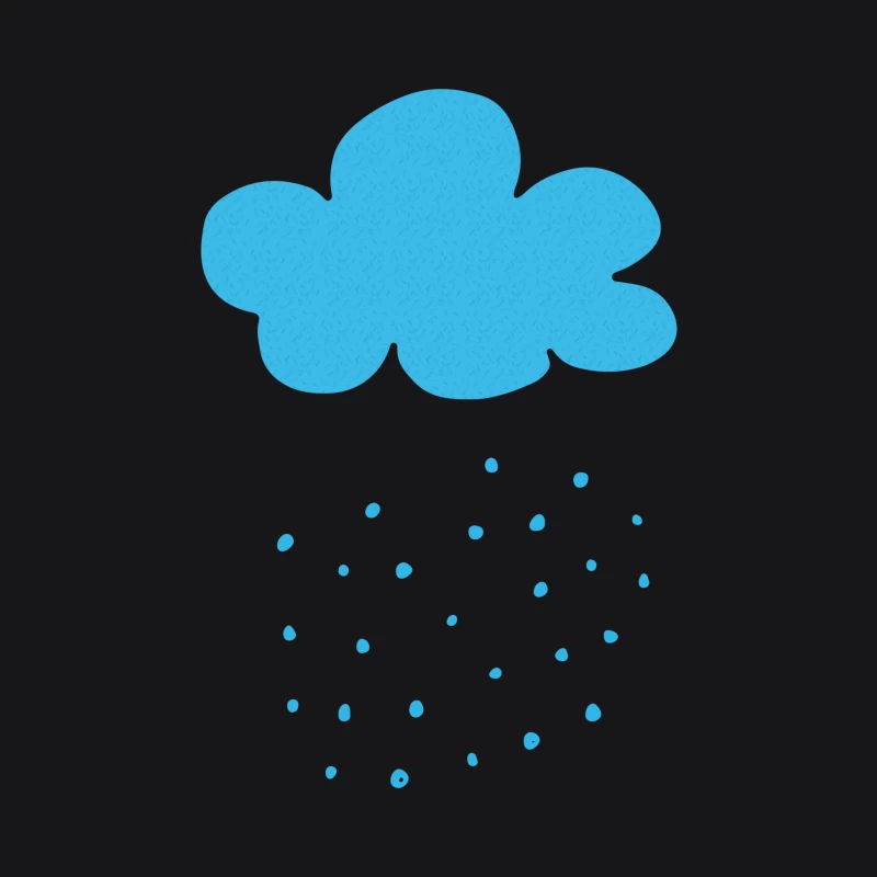 Nuage de pluie bleu Homme Sweat à capuche