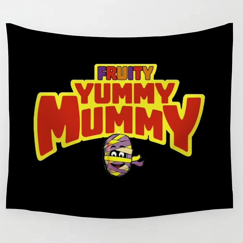 Fruity Yummy Mummy Cartoon Character Logo Tapestry