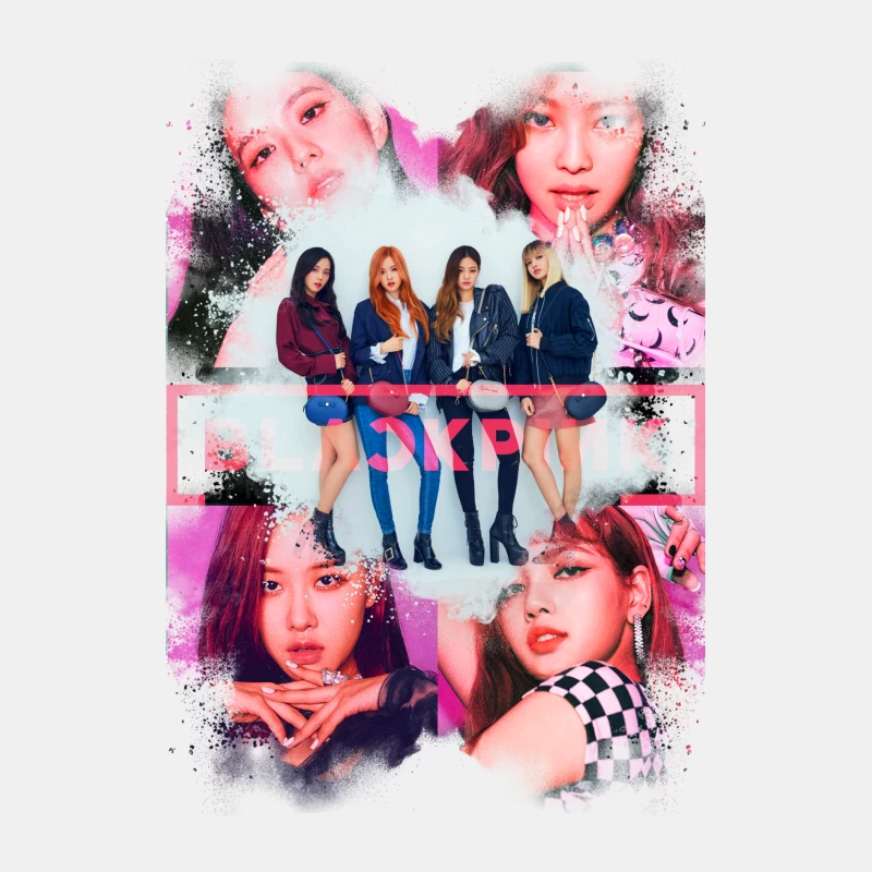 Vibrant K-pop Girl Group Fashion and Performance Showcase Male Tank Top