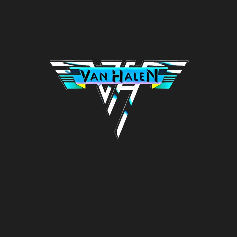 Van Halen Classic Band Logo in Retro 80s Style Male Tank Top